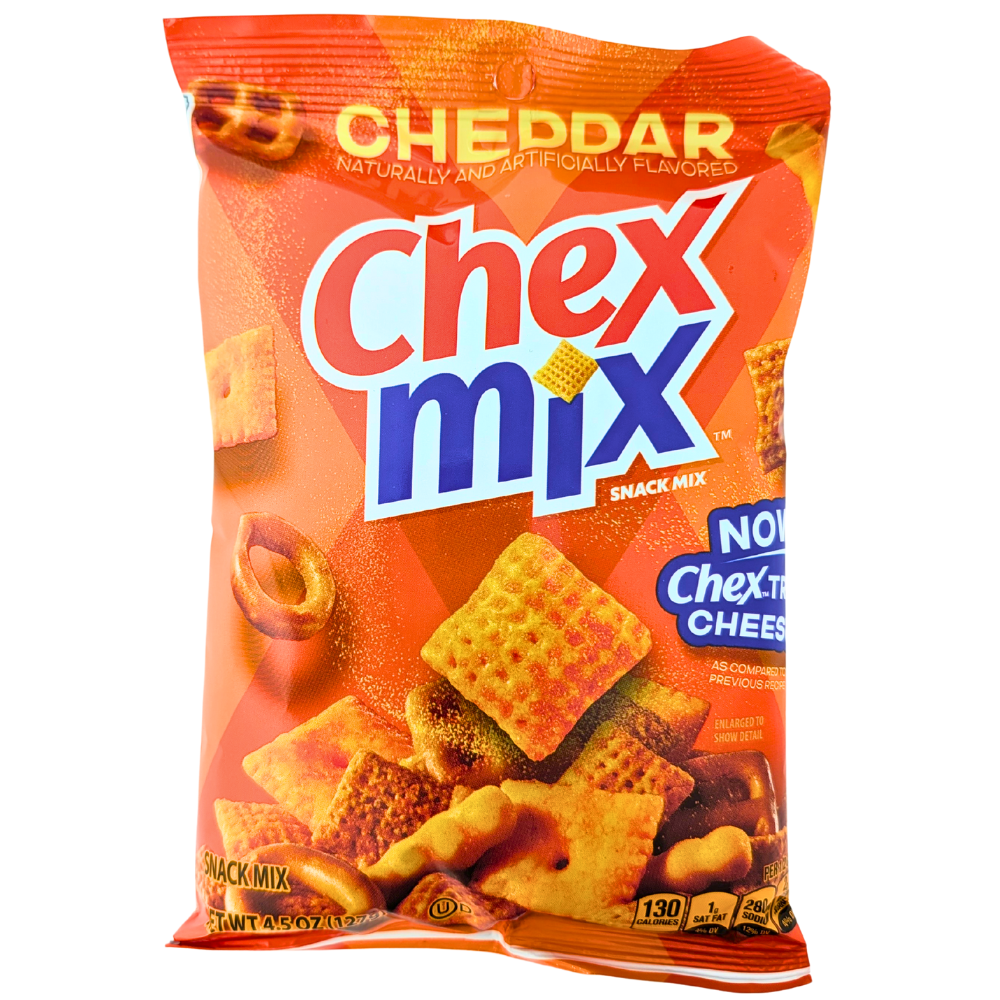 Chex Mix Cheddar Savory Snack Mix 4.5oz - 8 Pack