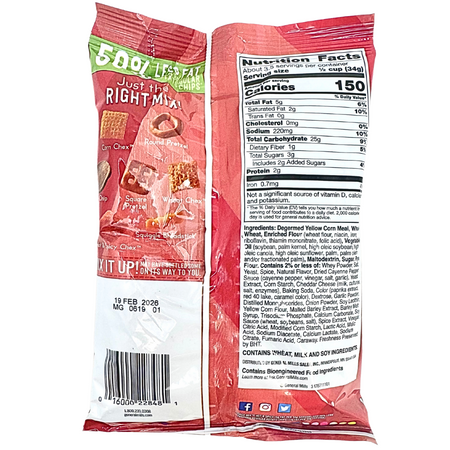 Chex Mix Hot & Spicy 4.5oz - 8 Pack