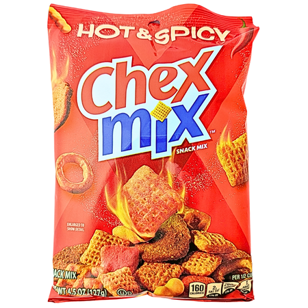 Chex Mix Hot & Spicy 4.5oz - 8 Pack