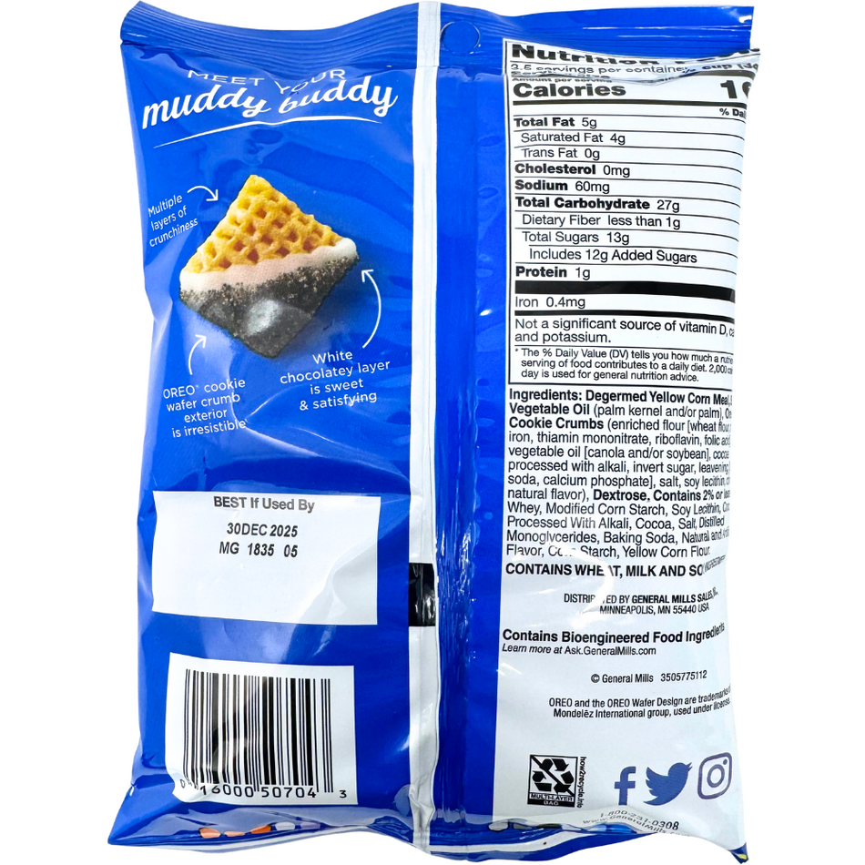 Chex Mix Muddy Buddies Cookies & Cream 4.25oz - 7 Pack