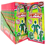 Christmas Elf Maple Syrup Jumbo Candy Cane 50g - 12 Pack
