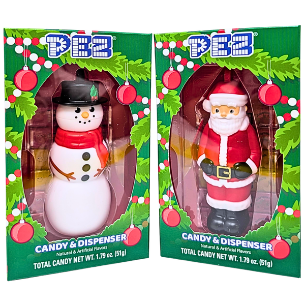 Christmas PEZ Christmas Ornament with Mini Dispenser - 12 Pack