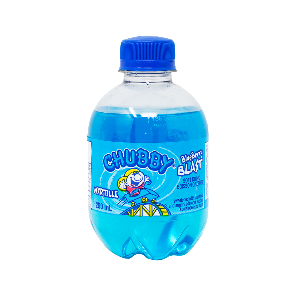 Chubby Blueberry Blast Soda 250mL - 24 Pack