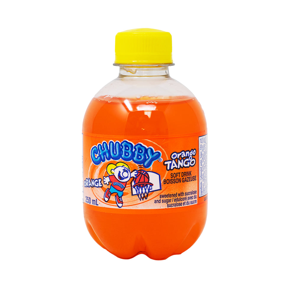 Chubby Orange Tango Soda 250mL - 24 Pack