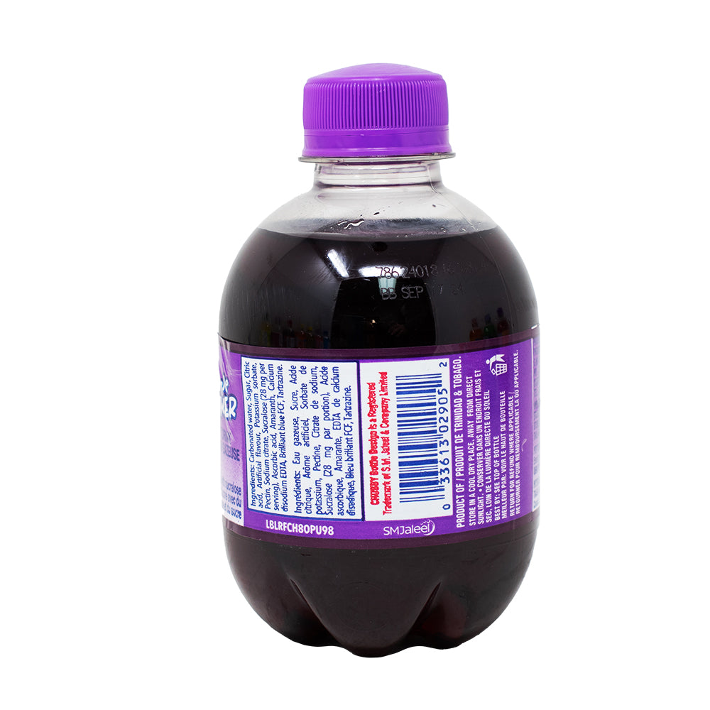 Chubby Purple Power Grape Soda 250mL - 24 Pack  Nutrition Facts Ingredients