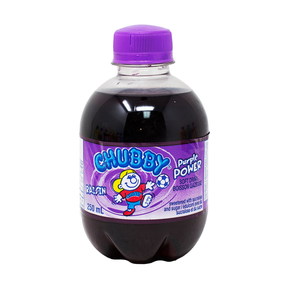 Chubby Purple Power Grape Soda 250mL - 24 Pack