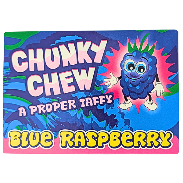 Chunky Chew Blue Raspberry 100g (UK) - 12 Pack