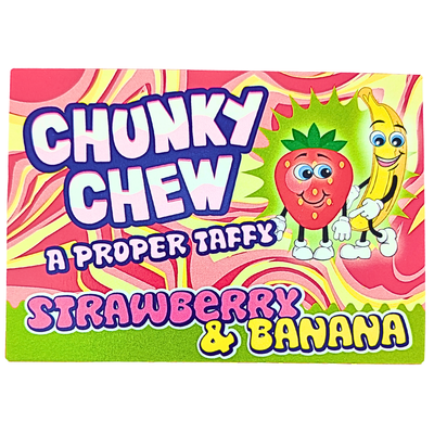 Chunky Chew Strawberry & Banana 100g (UK) - 12 Pack