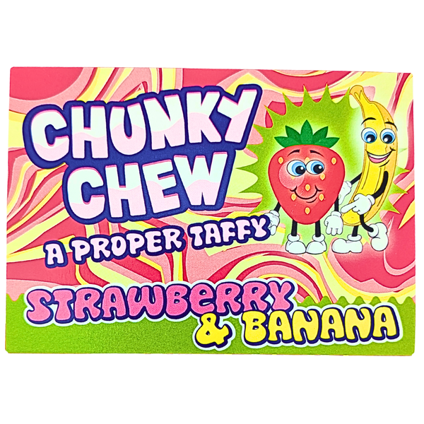 Chunky Chew Strawberry & Banana 100g (UK) - 12 Pack
