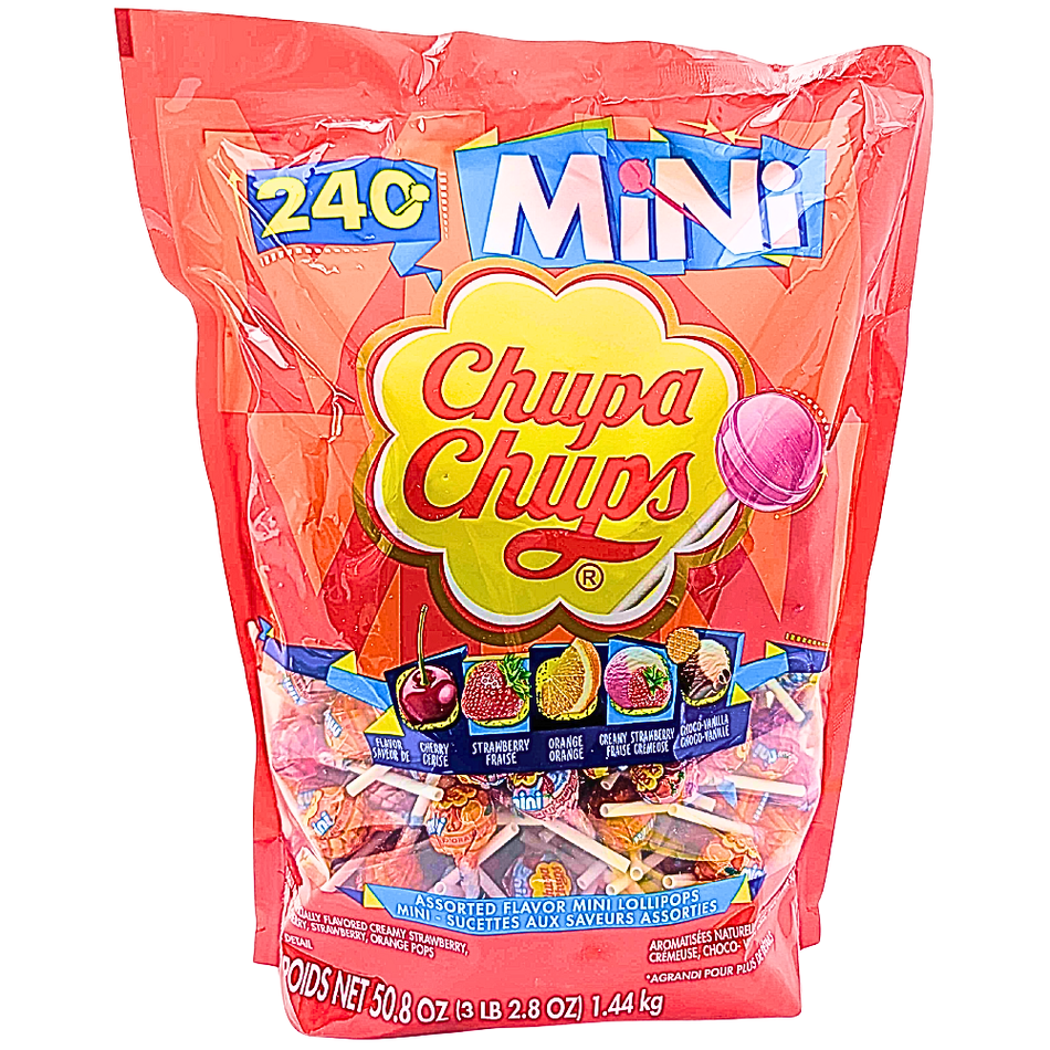 Chupa Chups 240ct Minis 1.44kg - 1 Bag