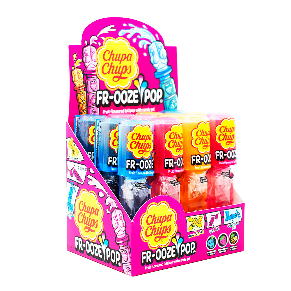 Chupa Chups Fr-Ooze Pop 26g - 12 Pack