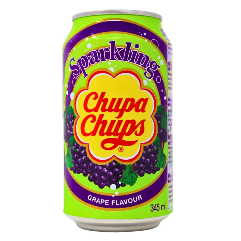 Chupa Chups Sparkling Grape 345mL-24 Pack - Soda Pop