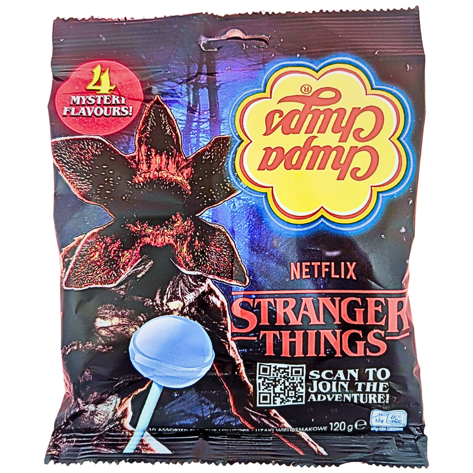 Chupa Chups Stranger Things 4 Flavours 120g - 12 Pack