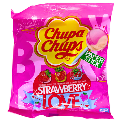Chupa Chups Strawbery Love 120g - 12 Pack