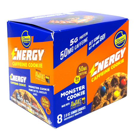 Classic Soft Energy Caffeine Monster Peanut Butter & Oats Cookie 79g - 8 Pack