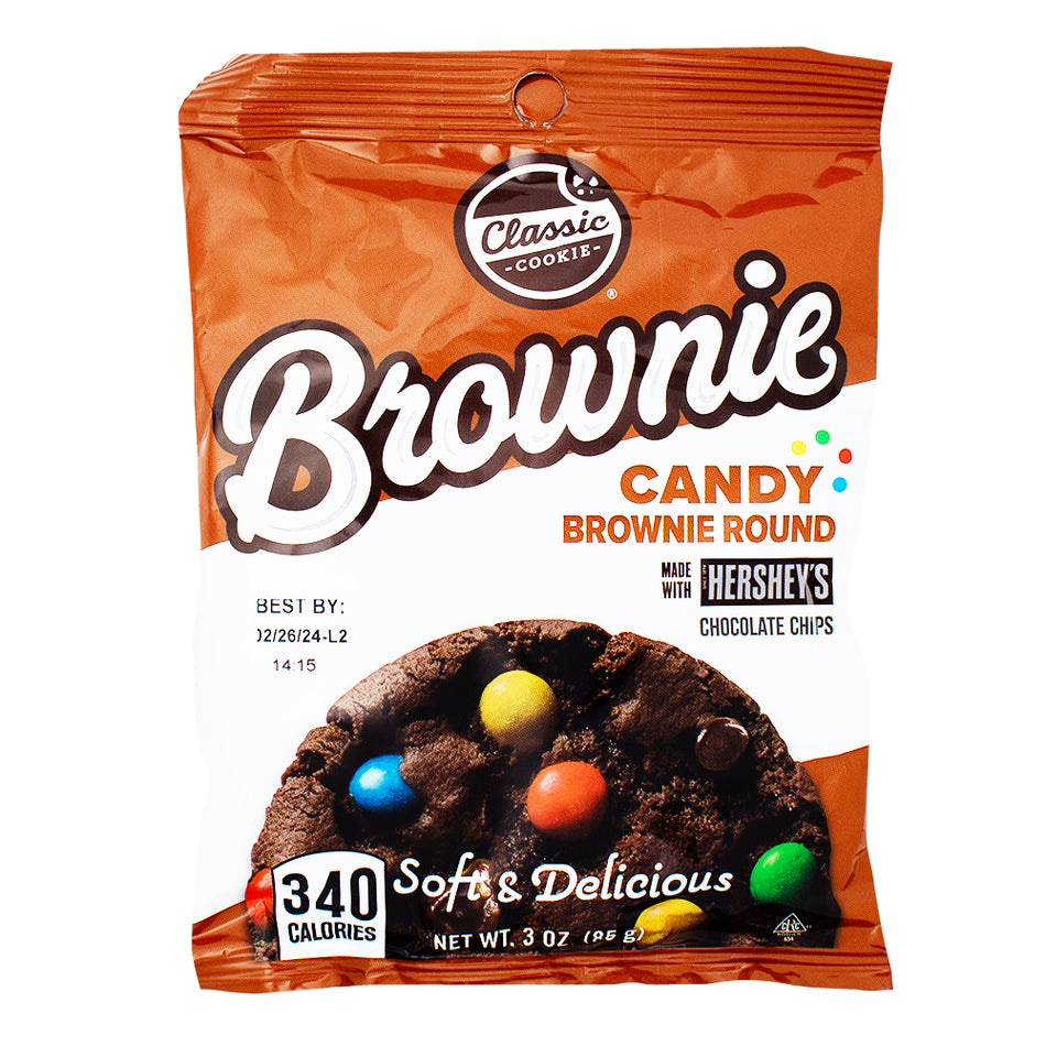 Classic Soft Baked Cookie Brownie with Hershey's Candy Chips - 3oz - 8 Pack