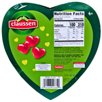 Claussen Pickle Gummy Heart Box with Plush Toy 90g - 3 Pack
