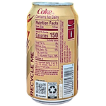 Coca Cola Holiday Creamy Vanilla Zero Sugar 355mL - 12 Cans