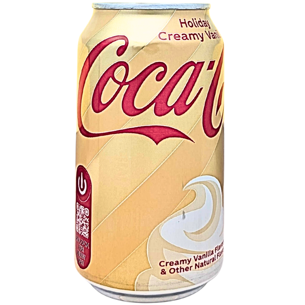Coca Cola Holiday Creamy Vanilla Zero Sugar 355mL - 12 Cans