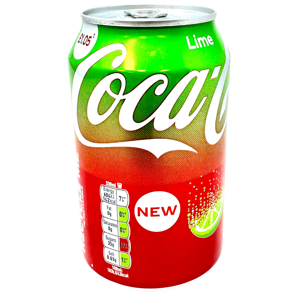 Coca Cola Lime 330mL (UK) - 24 Pack