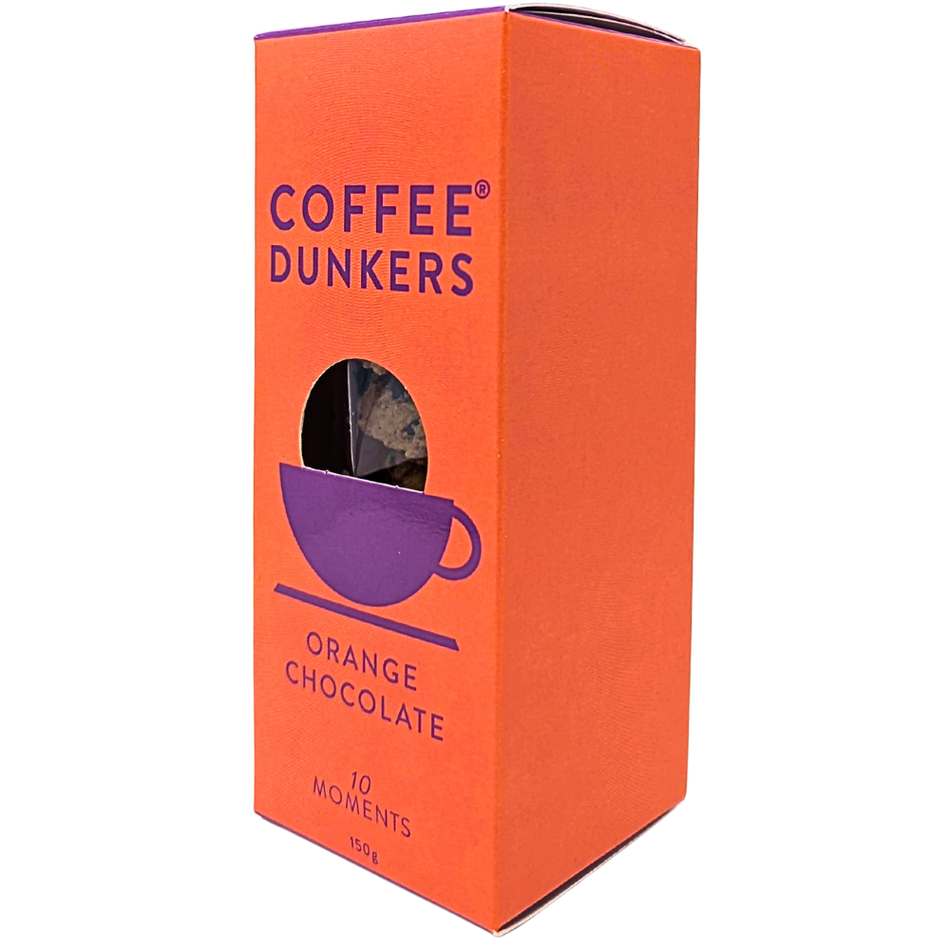 Coffee Dunkers Orange Chocolate Biscuits 150g (UK) - 12 Pack