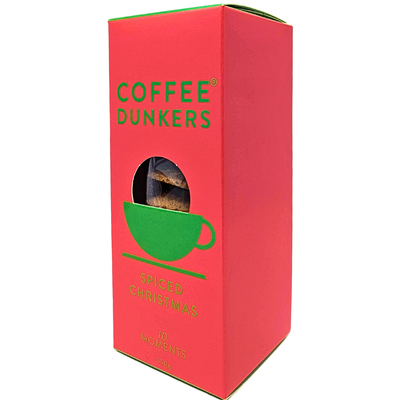 Coffee Dunkers Spiced Christmas Biscuits 150g (UK) - 12 Pack