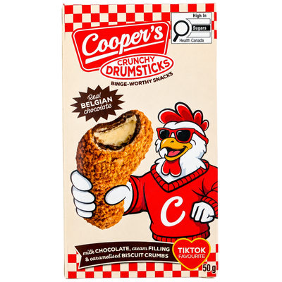 Cooper's Crunchy Drumsticks Chocolate 50g - 18 Pack