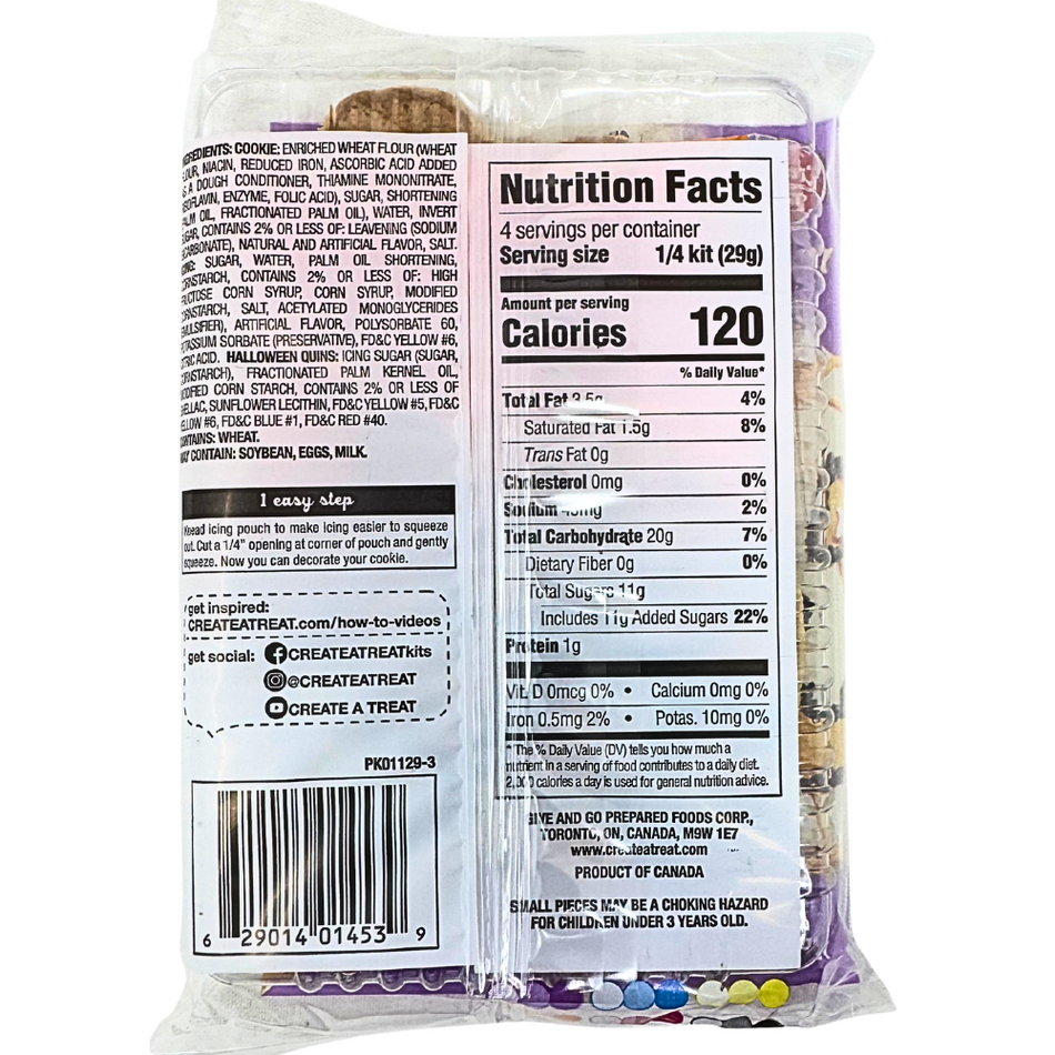 Create-A-Treat Decorate Your Own Pumpkin Cookie 4.10oz - 10 Pack