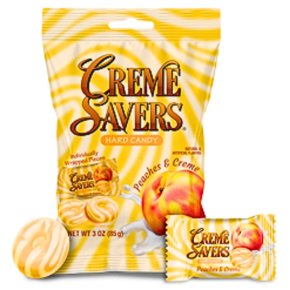 Creme Savers Peaches and Creme 3oz - 12 Pack