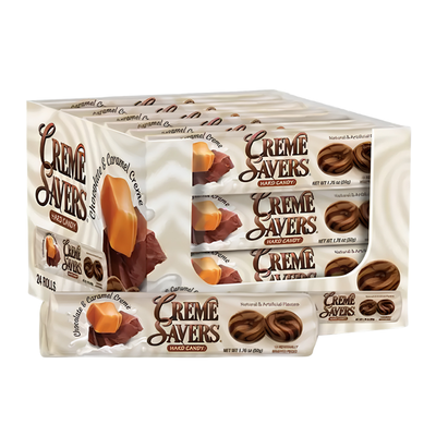 Creme Savers Rolls Chocolate & Caramel 1.76oz - 24 Pack