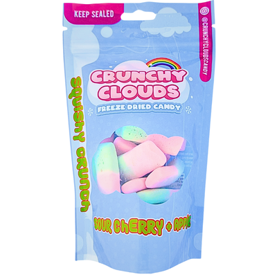 Crunchy Clouds Squashies Sour Cherry & Apple 50g (UK) - 10 Pack
