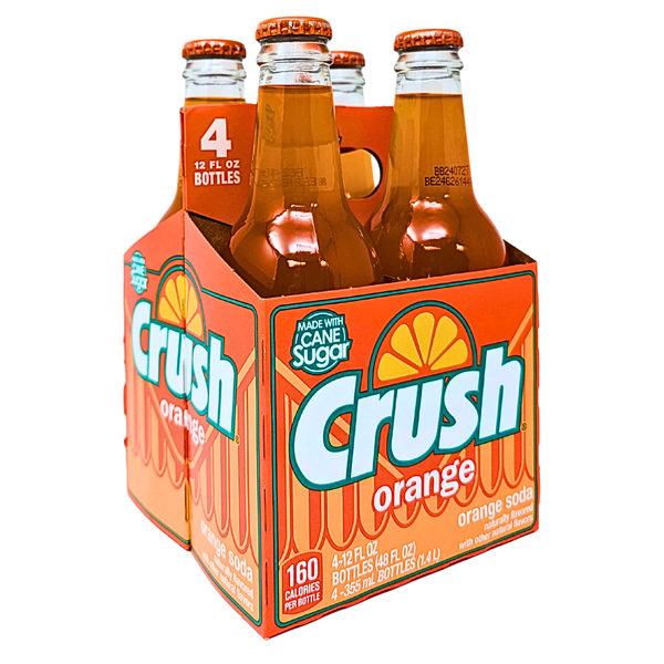 Crush Orange Soda in Glass 12oz - 4 Pack