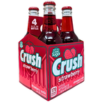 Crush Strawberry Soda in Glass 12oz - 4 Pack