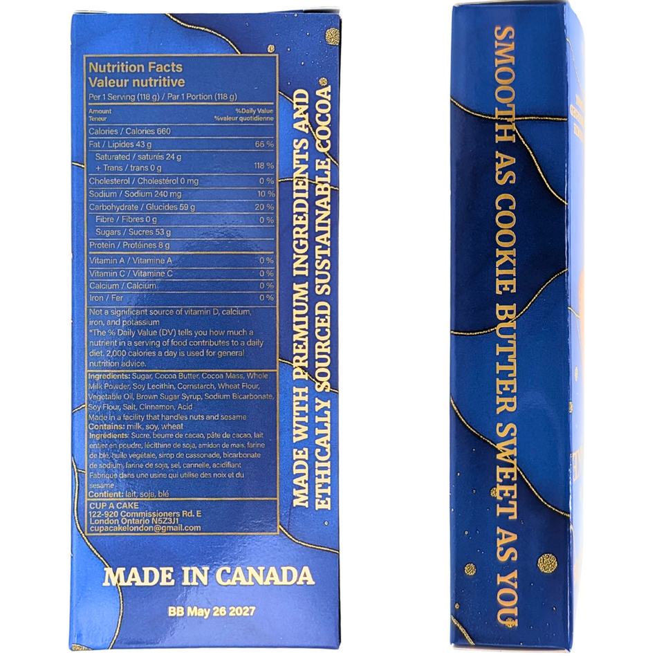 Cup A Cake Cookie Butter Dubai Chocolate 118g - 10 Pack