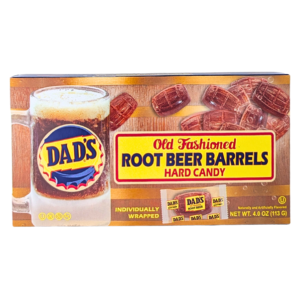 Dad's Root Beer Barrels Hard Candy Theater Box 4oz - 12 Pack