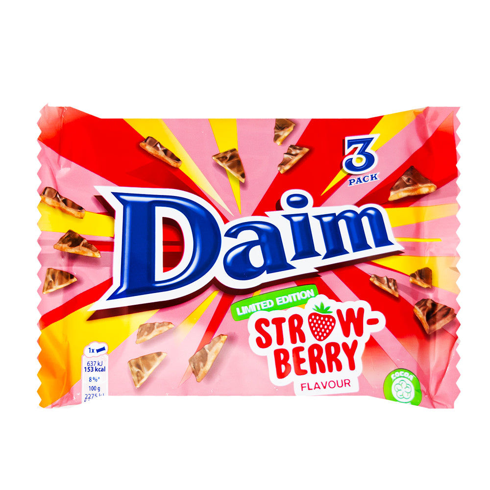 Cadbury Limited Edition Daim Strawberry 3pk (UK) - 84g - 24 Pack