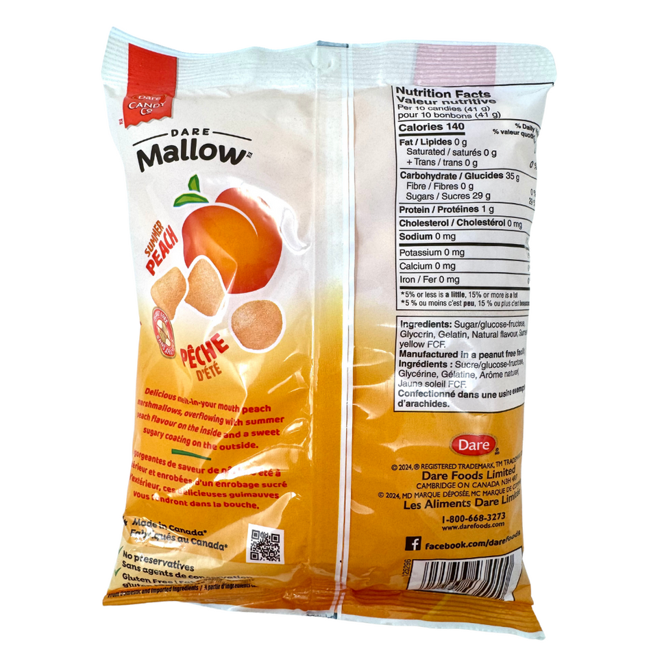 Dare Real Mallow Peach Marshmallows 150g - 12 Pack