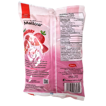 Dare Real Mallow Strawberry Marshmallows 170g - 12 Pack