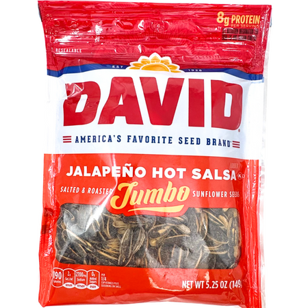 DAVID Jalapeño Hot Salsa Jumbo 149g - 12 Pack
