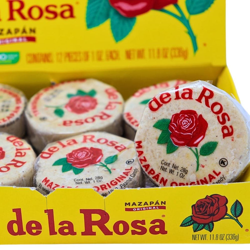 De La Rosa Marzipan Peanut Candy 28g (Mexico) - 12 Pack