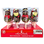 Christmas Belgian Milk Chocolate Christmas Lollipops 25g - 24 Pack