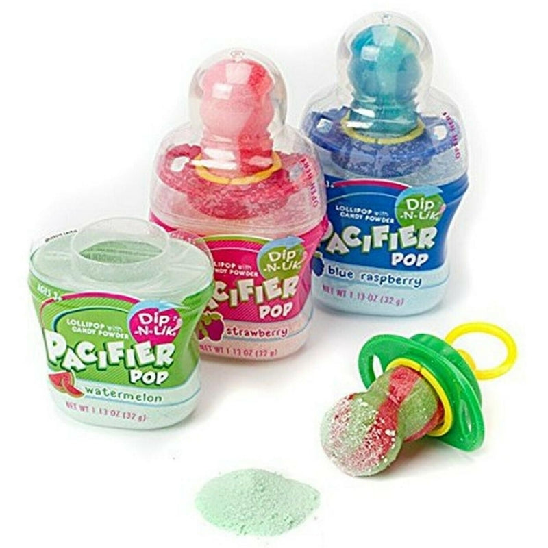 Dip-N-Lik Pacifier Pop 1.3oz - 12 Pack - Lollipops