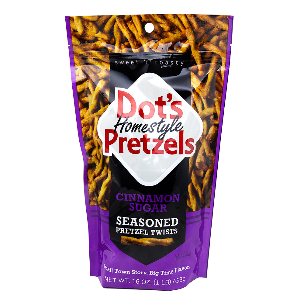 Dots Pretzels Twists Cinnamon Sugar 453g - 16 Pack