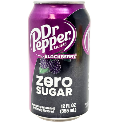 Dr. Pepper Zero Sugar Blackberry 355ml - 12 Pack