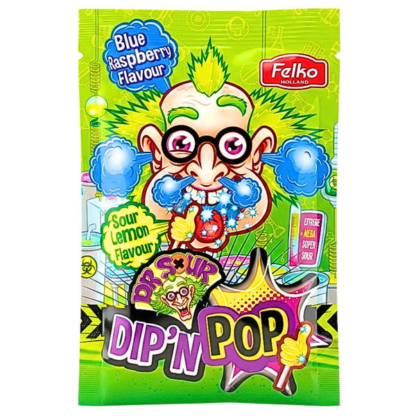Dr. Sour Dip 'N Pop 20g - 24 Pack