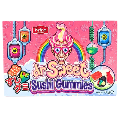 Dr. Sweet Sushi Gummies Theatre Box 60g - 12 Pack