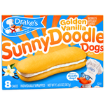 Drake's Golden Vanilla Sunny Doodle Dogs 387g (8 Cakes) - 1 Pack