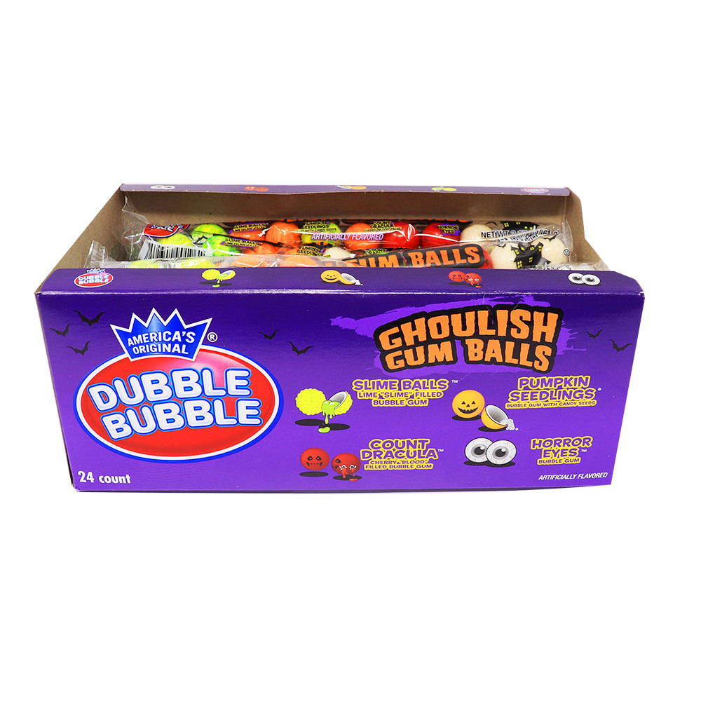 Dubble Bubble Ghoulish Balls 10 Balls - 24 Pack