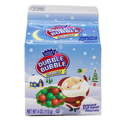 Dubble Bubble Holiday Gumballs Carton - 4oz - 24 Pack