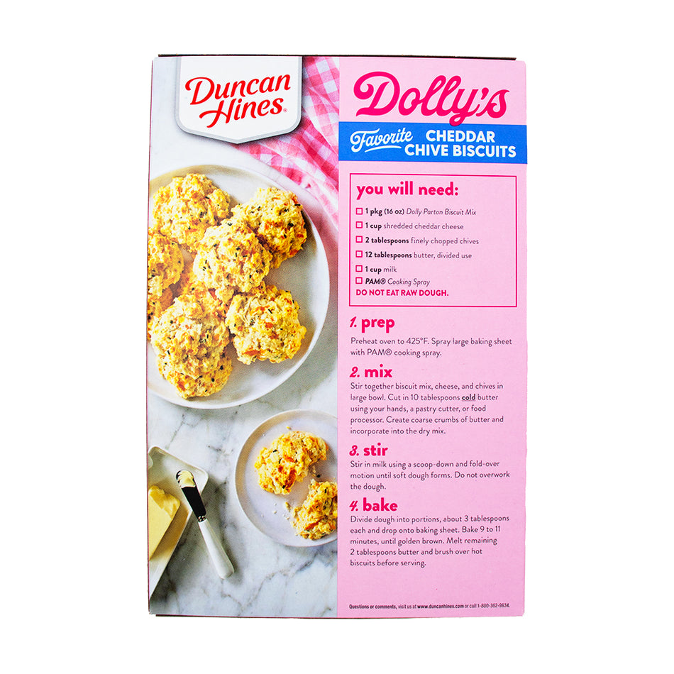 Dolly Parton Southern Buttermilk Biscuit Mix 16oz - 6 Pack - 6 Pack Nutrition Facts Ingredients
